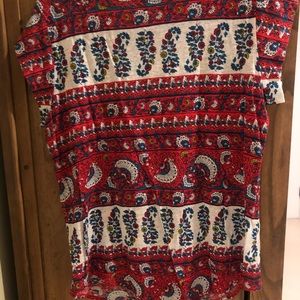 Short sleeve linen top